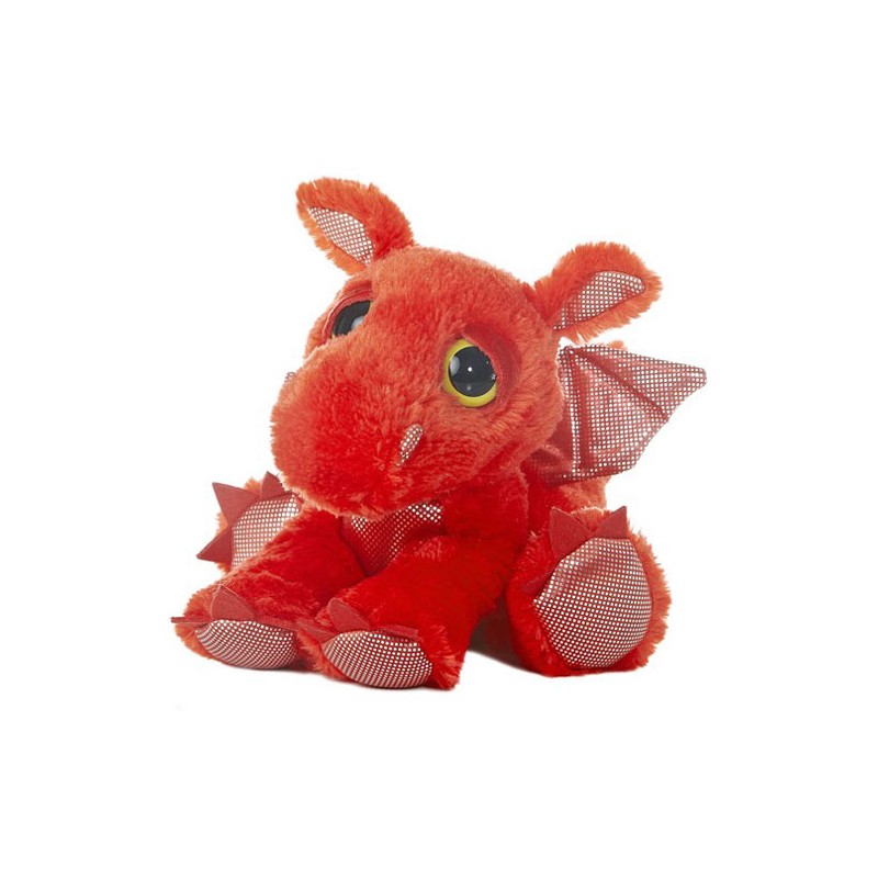 PELUCHE UNICORNIO DRAGON ROJO