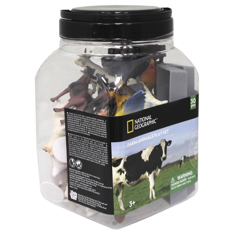 CUBO 30 PZAS ANIMALES GRANJA (