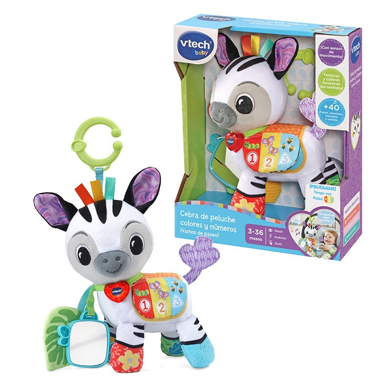 CEBRA DE PELUCHE COLORES Y NUM