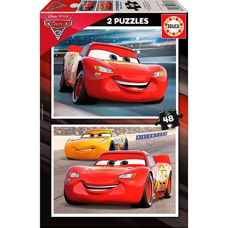 PUZZLE 2x48P CARS 3