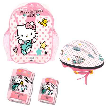 HELLO KITTY. MOCHILA+CASCO+PRO