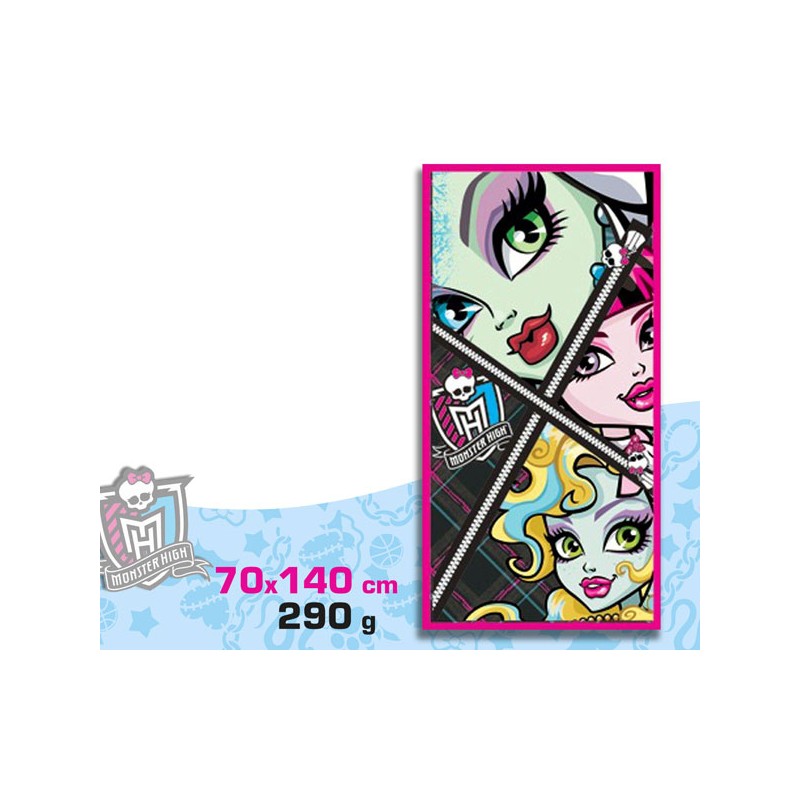 TOALLA PLAYA MONSTER HIGH 70x1