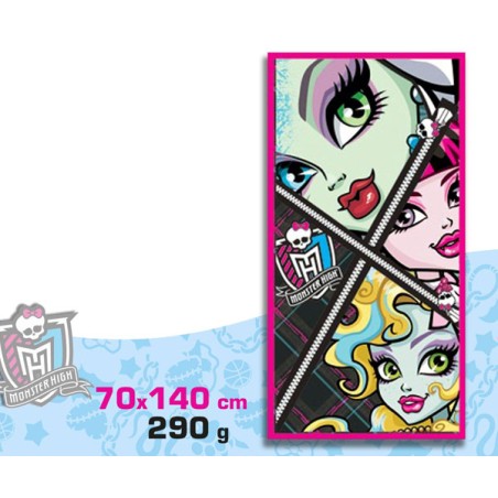 TOALLA PLAYA MONSTER HIGH 70x1