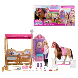 BARBIE MUÑECA CON CABALLO Y ES