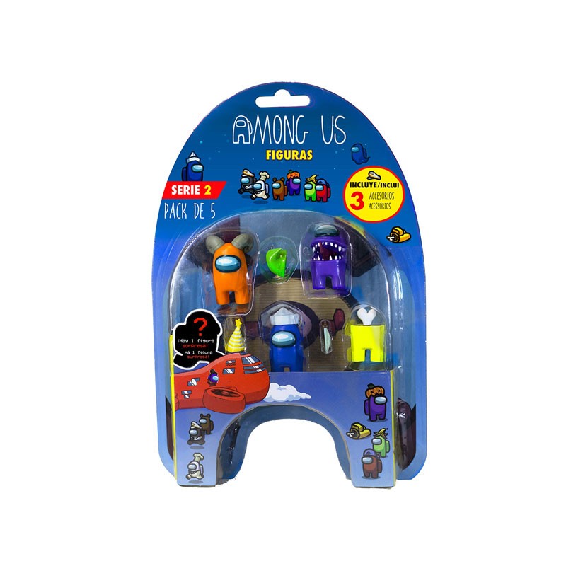 AMONG US S2 PACK 5  EN BLISTER