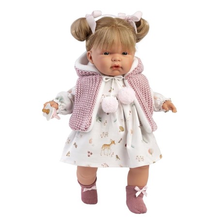 MUÑECA JOELLE LLORONA CHALECO