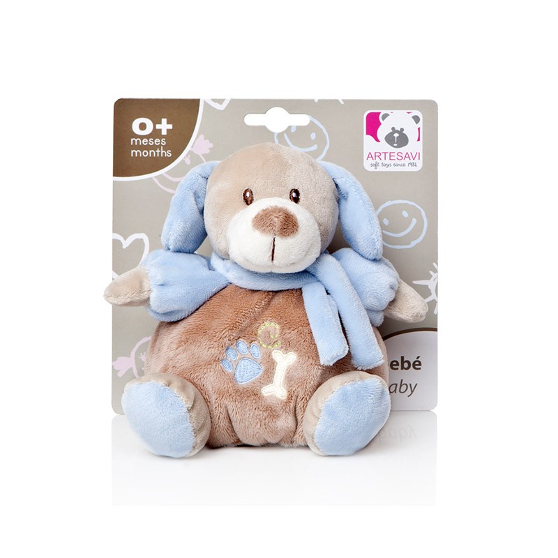 BABY MINI PERRITO SONAJERO AZU