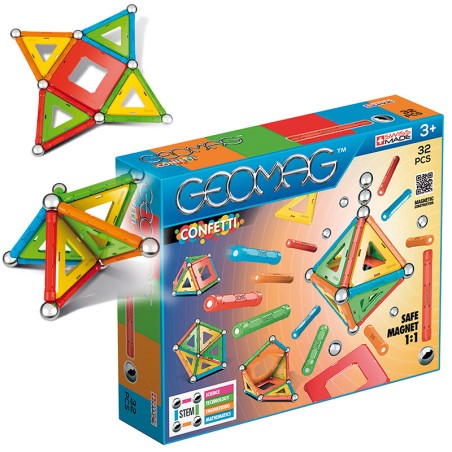 GEOMAG CONFETTI 32 PIEZAS
