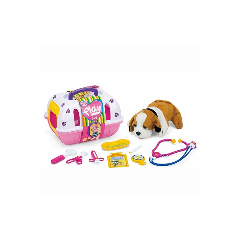 ESTUCHE CON PERRITO BLANDO CON