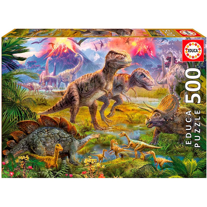 PUZZLE 500P ENCUENTRO DE DINOS