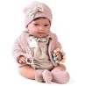 MUÑECA RECIEN NACIDA CON PESO PIPA PASEO CON MORDEDOR 42 CM
