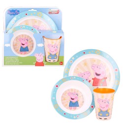 VAJILLA  MICRO 3 PCS PEPPA PIG