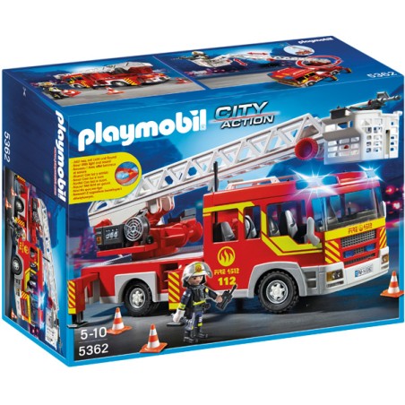 CAMION DE BOMBEROS Y ESCALERA