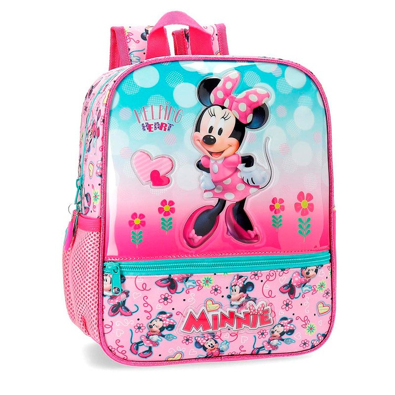 MOCHILA ADAPT.28 CM.MINNIE HEA