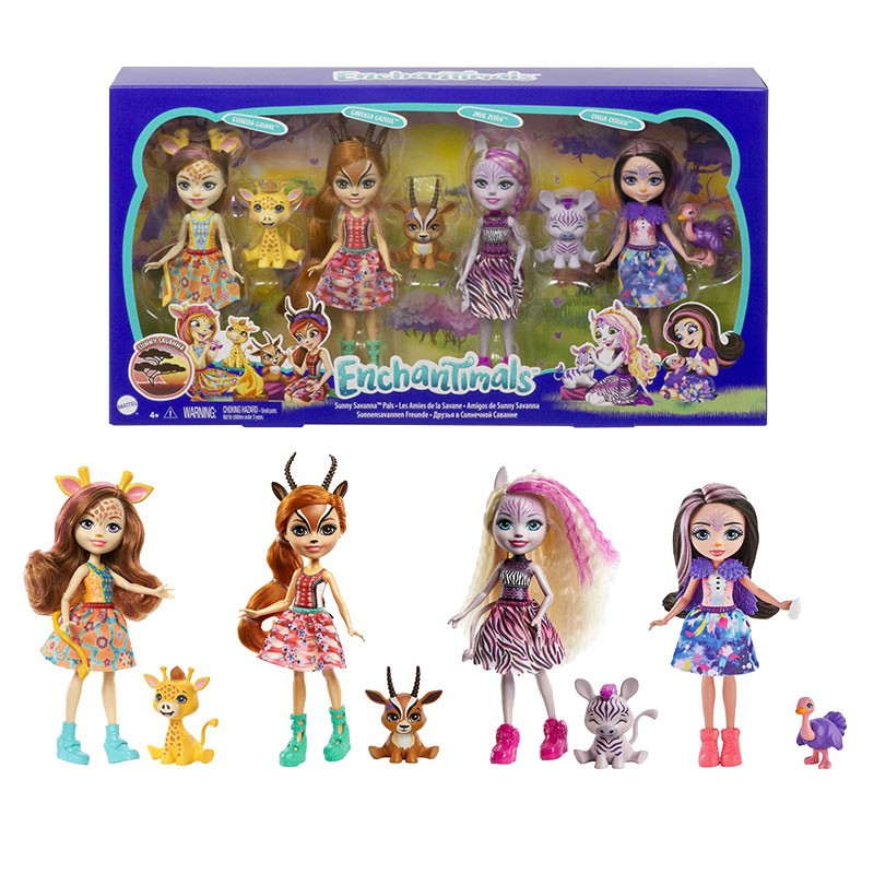 ENCHANTIMALS PACK 4 PERSONAJES