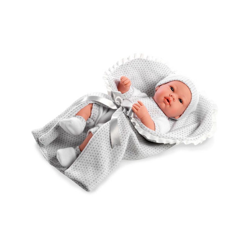 MUÑECA 42 CM REAL BABY GRIS