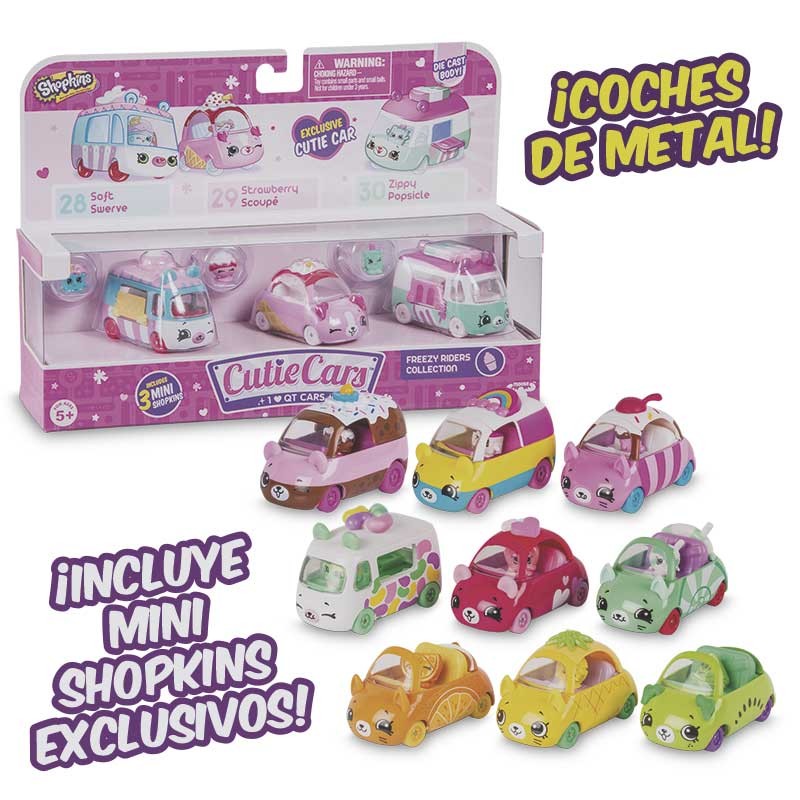SHOPKINS CUTIE CARS BLISTER 3U