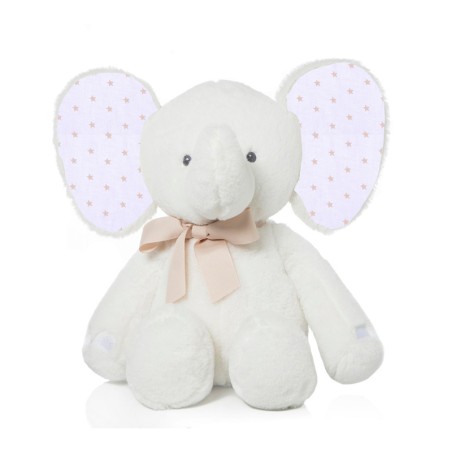 PELUCHE ELEFANTE CREMA 38 CM