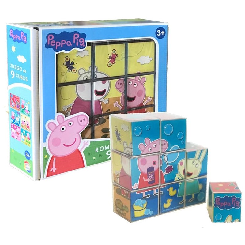 ROMPECABEZAS PEPPA PIG 9 CUBOS
