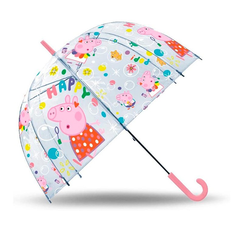 PARAGUAS PEPPA PIG TRANSPARENT