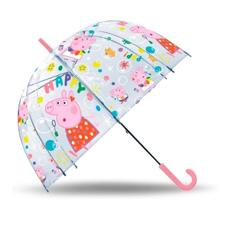 PARAGUAS PEPPA PIG TRANSPARENT