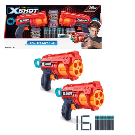 X-SHOT FURY 4,2PK 2 LANZADORAS