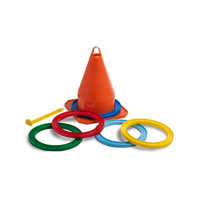 JUEGO DE CONO CON ANILLAS