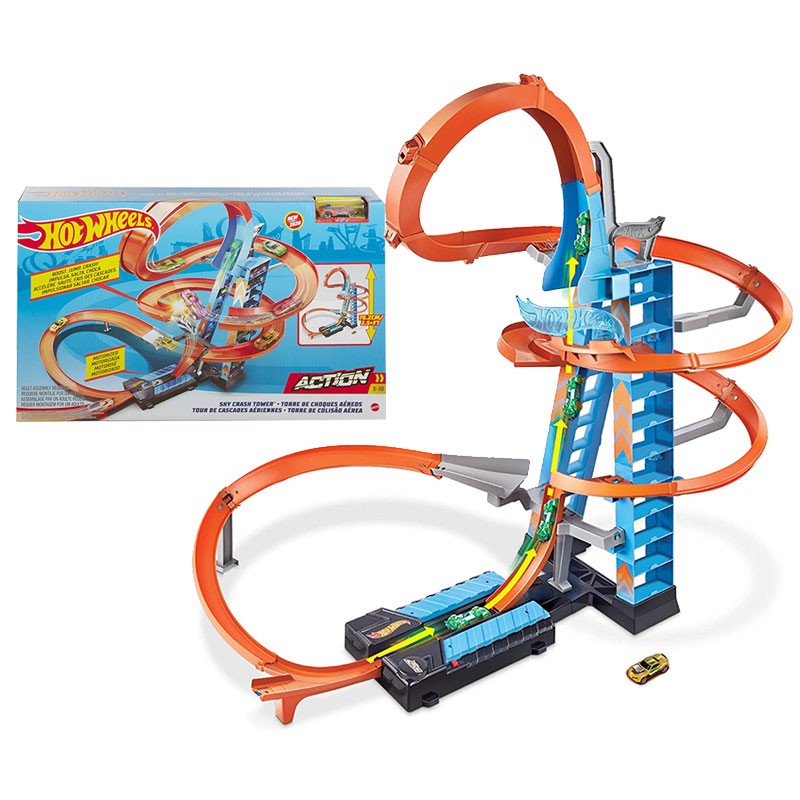 HOT WHEELS TORRE CHOQUES EN EL