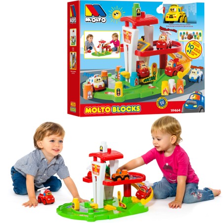 ESTACION DE BOMBEROS CON COCHE