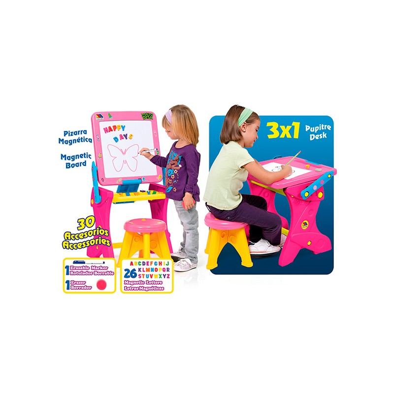 PUPITRE MAGNETICO ROSA