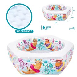 PISCINA HINCHABLE ACUARIO 191X