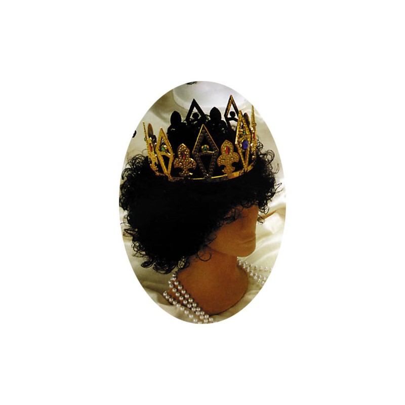 CORONA PLEGABLE DORADA ROMBO