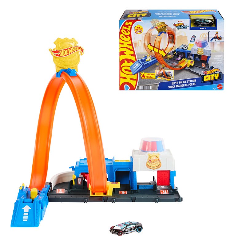 HOTWHEELS CITY SUPER ESTACION