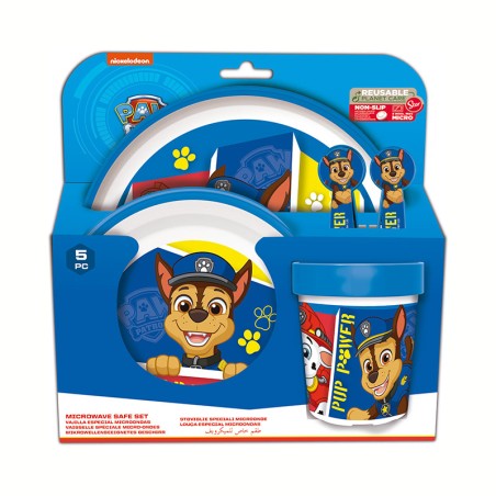 VAJILLA PAW PATROL5 PCS ANTIDE