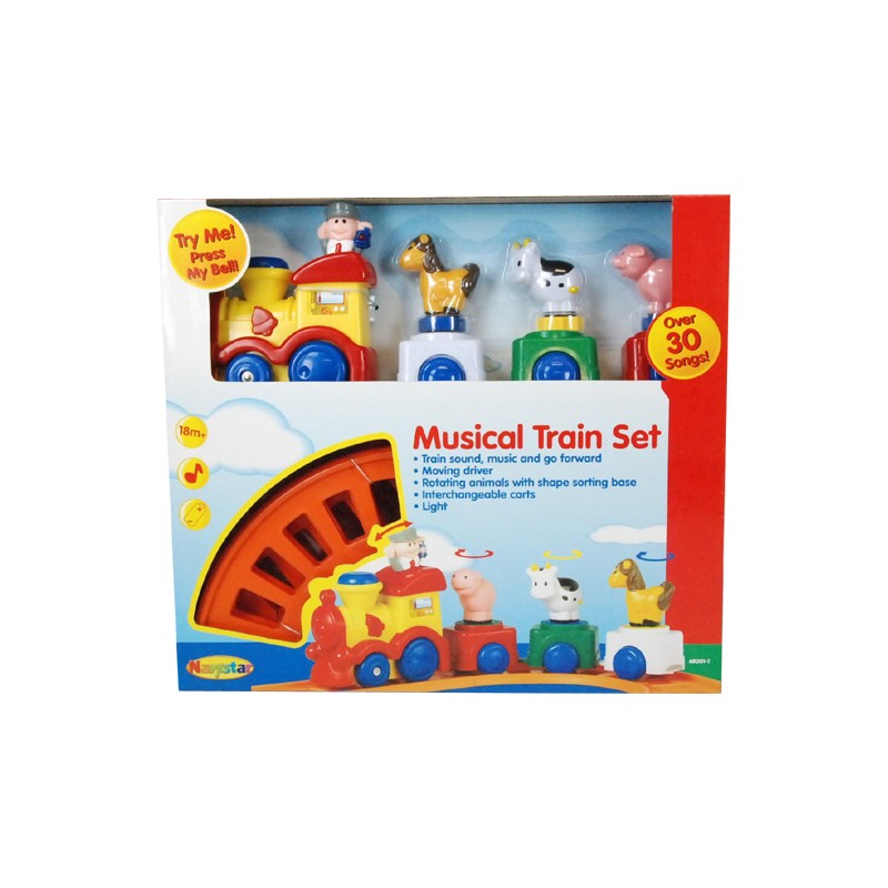 TREN VIAS INFANTIL ANIMALES SO