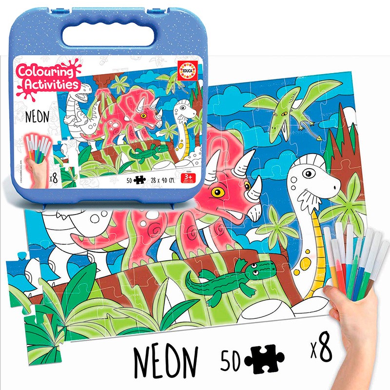 50 DINOSAURIOS COLOURING ACTIV