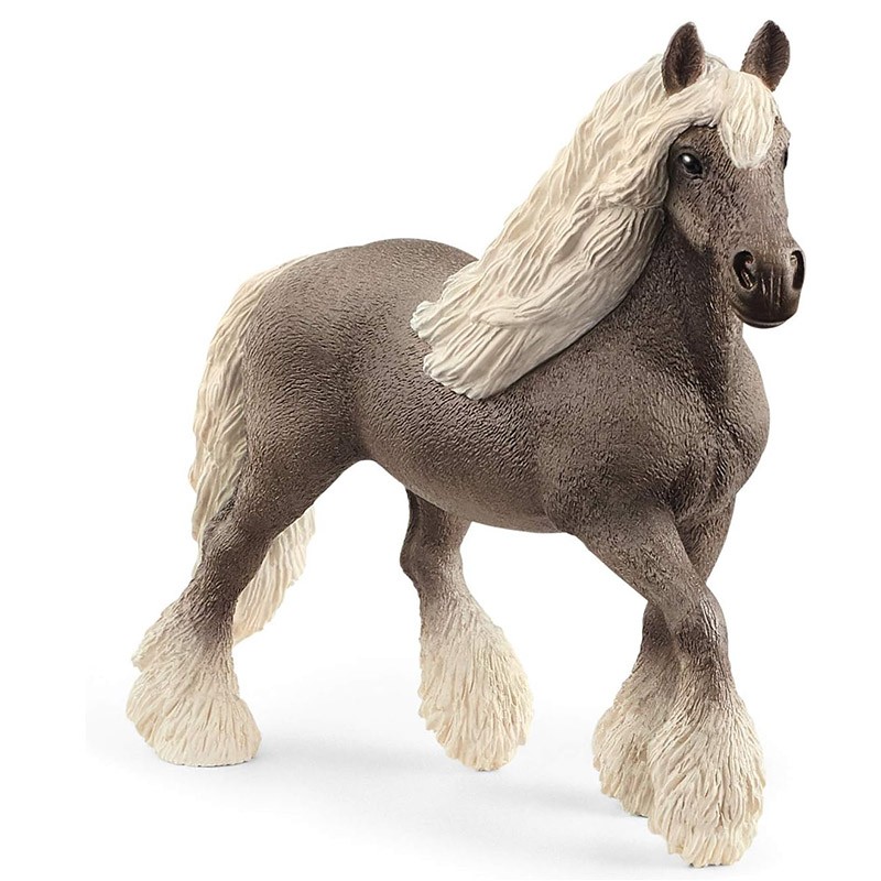 FIGURA YEGUA NEGRA PLATEADA