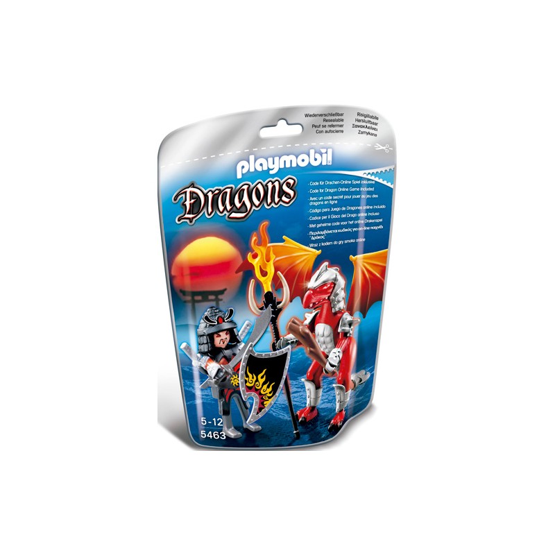 DRAGON FUEGO CON GUERRERO