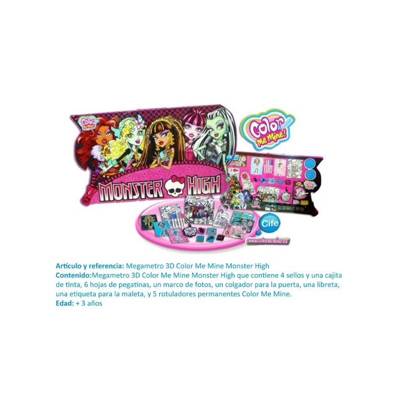 SET METRO 3D MONSTER HIGH