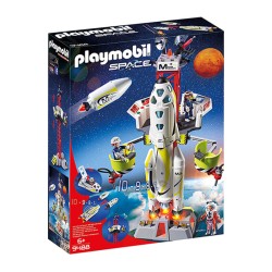 COHETE CON PLATAFORMA DE LANZA