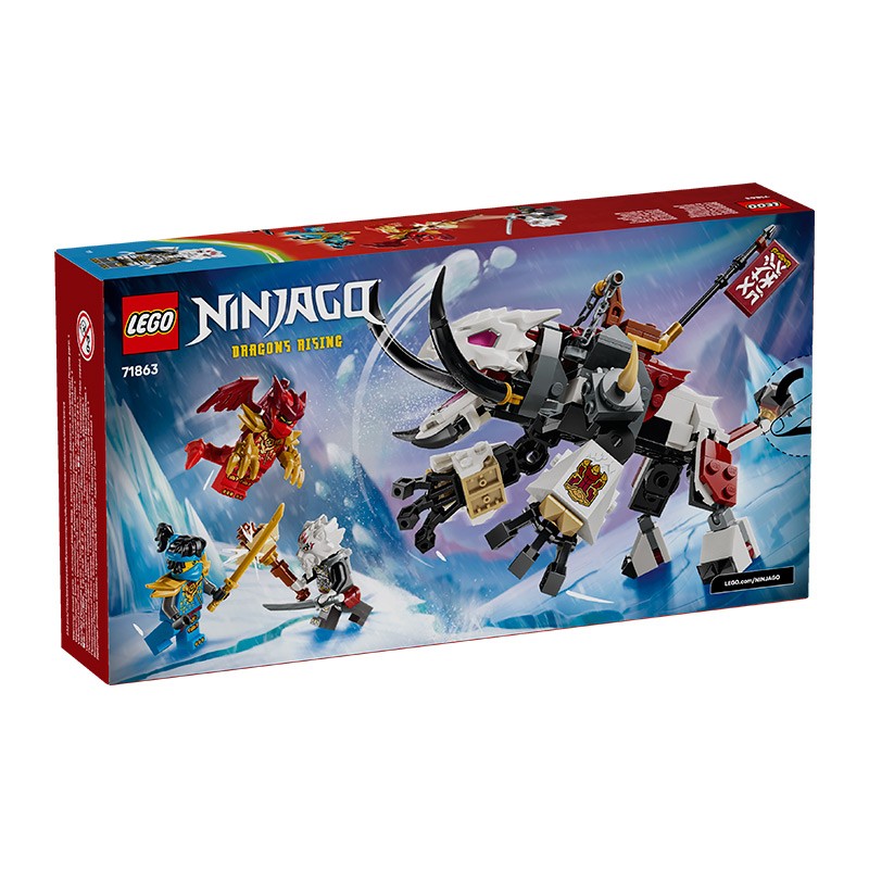 NINJAGO ZILVAR Y BESTIA DRAGON GRIMTAK