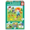 PUZZLE 6P+ ANIMALES DE LA GRANJA