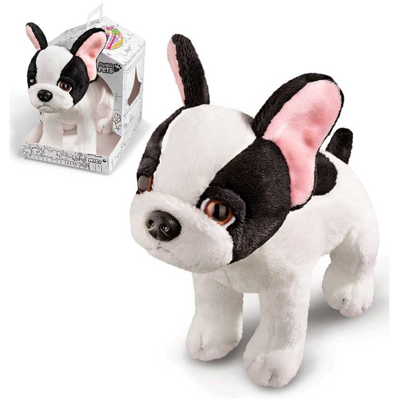 PERRO PELUCHE DE PIE 22 cm. EN