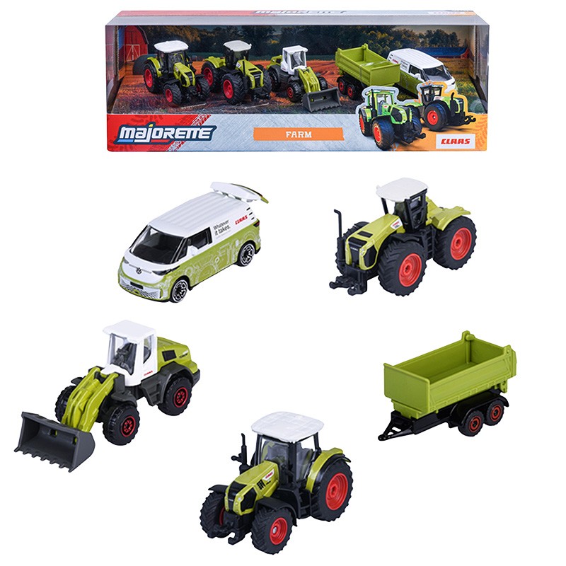 MAJORETTE GIFTPACK 5 VEHICULOS DE GRANJA CLAAS