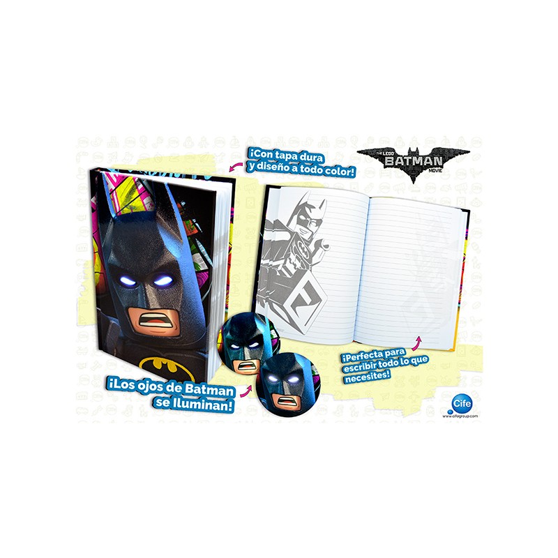 LEGO BATMAN MOVIE BATMAN AGENDA CON LUZ
