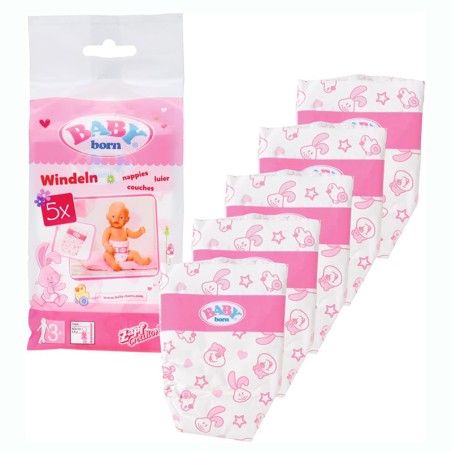 BABY BORN PAÑALES, 5 PACK