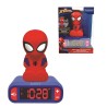 RELOJ DESPERTADOR LUZ NOCTURNA SPIDERMAN
