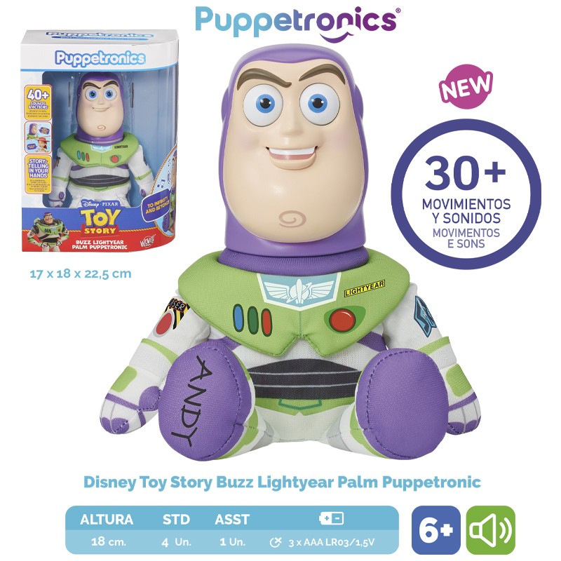 TOY STORY BUZZ LIGHTYEAR PALM PUPPETRONIC