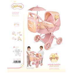 HONEY COCHE DE MUÑECA PLEGABLE CON SOMBRILLA Y BOLSO 64x65x38 CM.