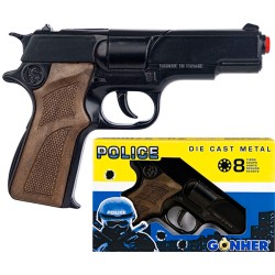 PISTOLA POLICIA 8 TIROS - NEGR